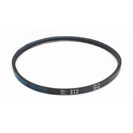 D&D 3L270 FHP V-Belt, 27 in Outside Length, 3/8 in Top Width, 7/32 in Thickness, 1 Ribs 3L270